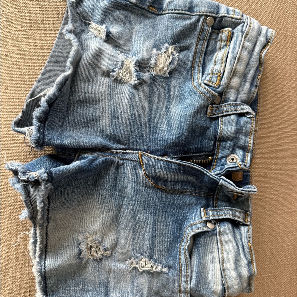 Joe's Jeans Girls Blue Distressed Denim